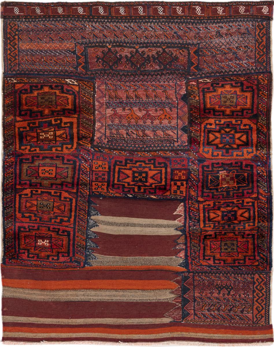 Persisk tæppe Kelim Patchwork 150x115 150x115, Persisk tæppe Håndvævet