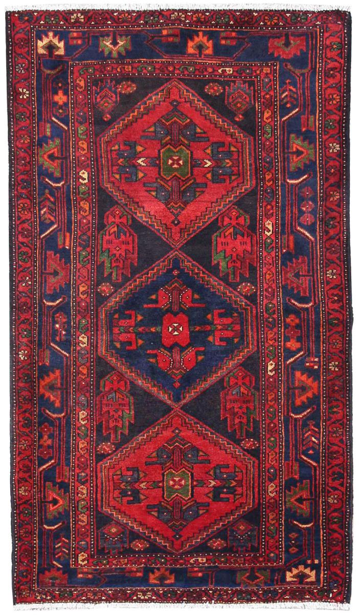 Persian Rug Hamadan 7'0"x4'1" 7'0"x4'1", Persian Rug Knotted by hand