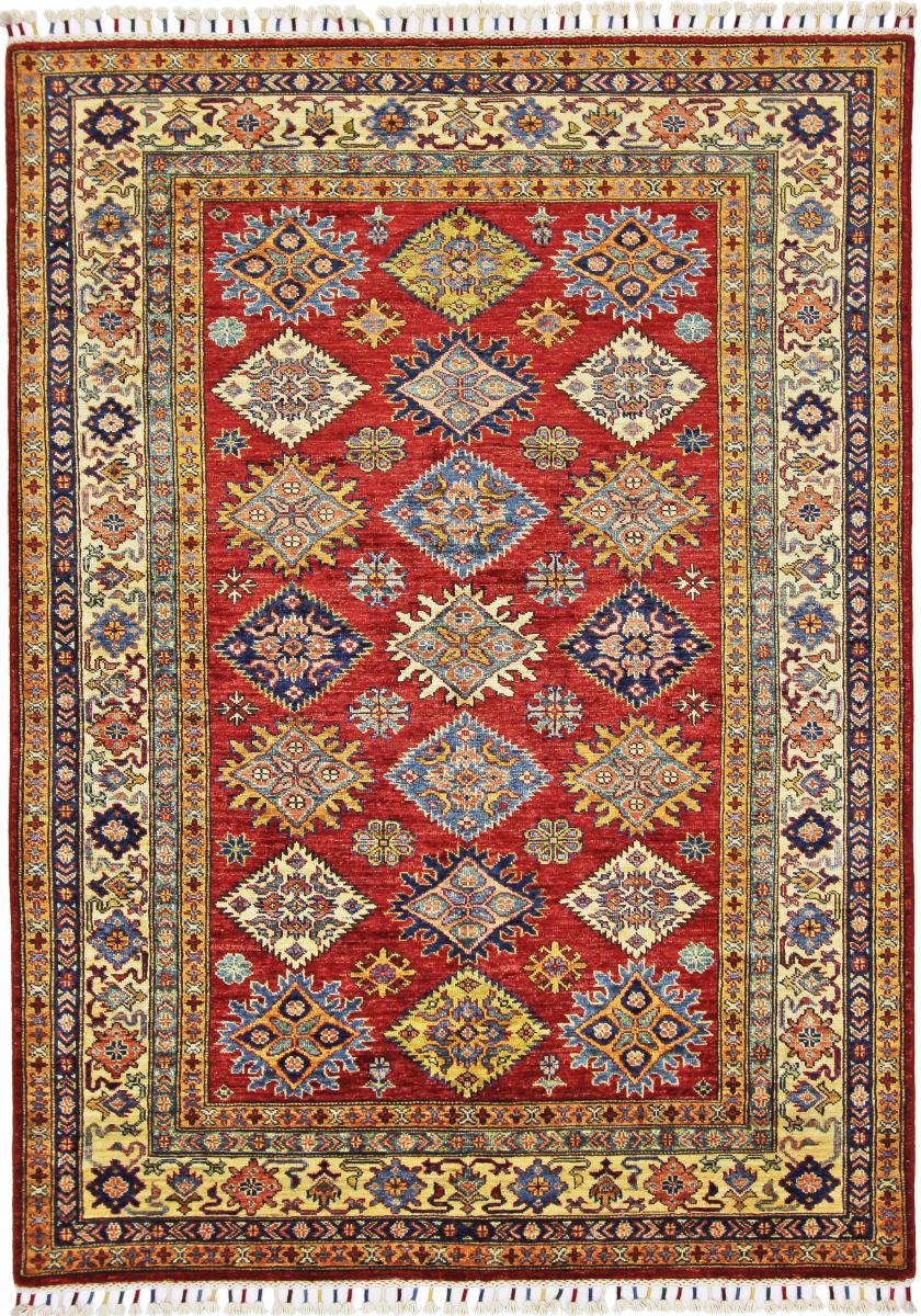Tapis afghan Super Kazak 203x146 203x146, Tapis persan Noué à la main