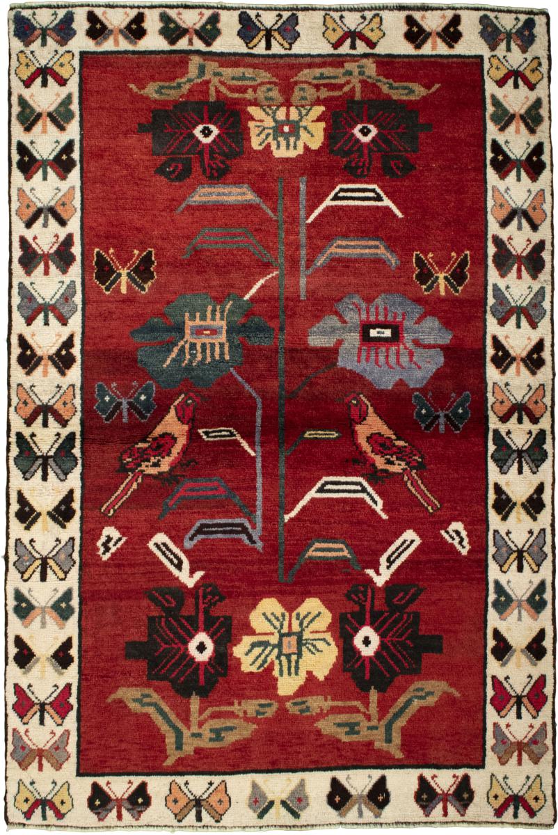 Persian Rug Persian Gabbeh Ghashghai 189x130 189x130, Persian Rug Knotted by hand