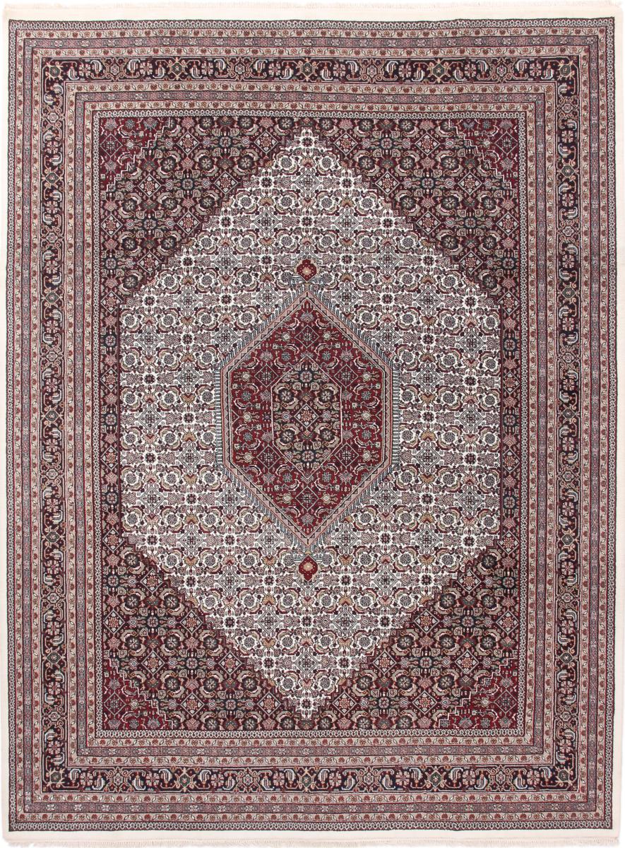 Tapis indien Indo Bidjar Herati 378x279 378x279, Tapis persan Noué à la main