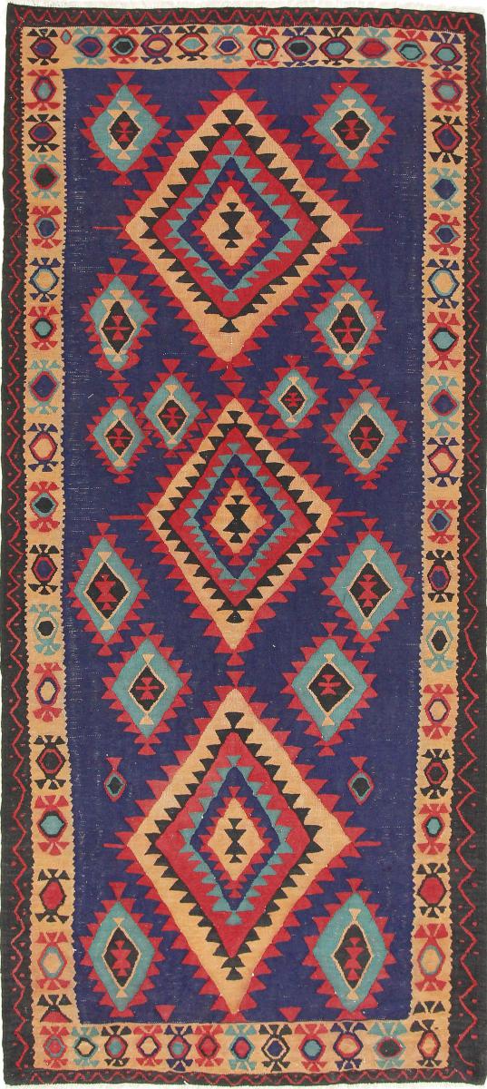 Tapete persa Kilim Fars Azerbaijan Antigo 323x150 323x150, Tapete persa Tecido à mão