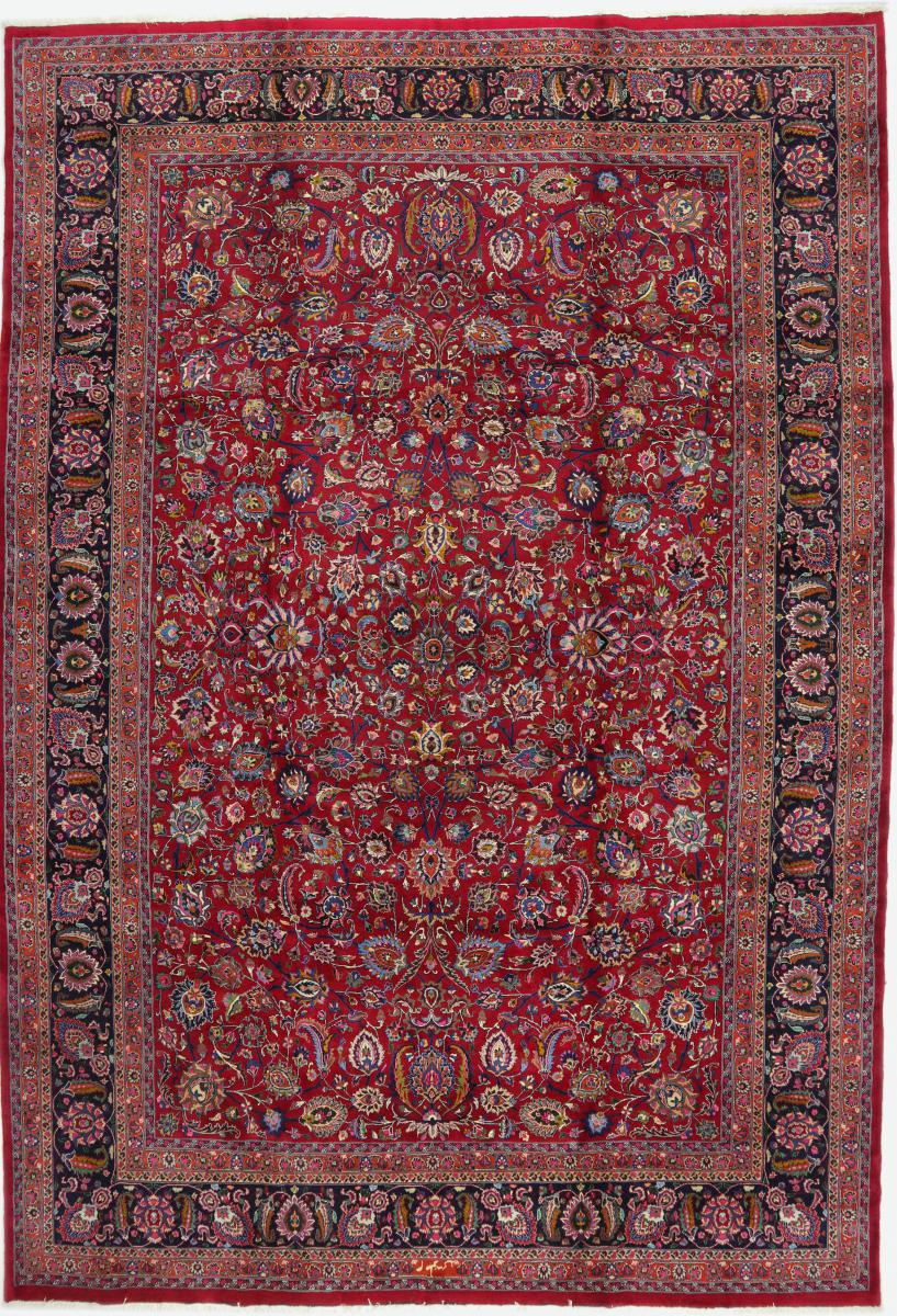 Tapete persa Mashhad Antigo 16'4"x11'4" 16'4"x11'4", Tapete persa Atado à mão