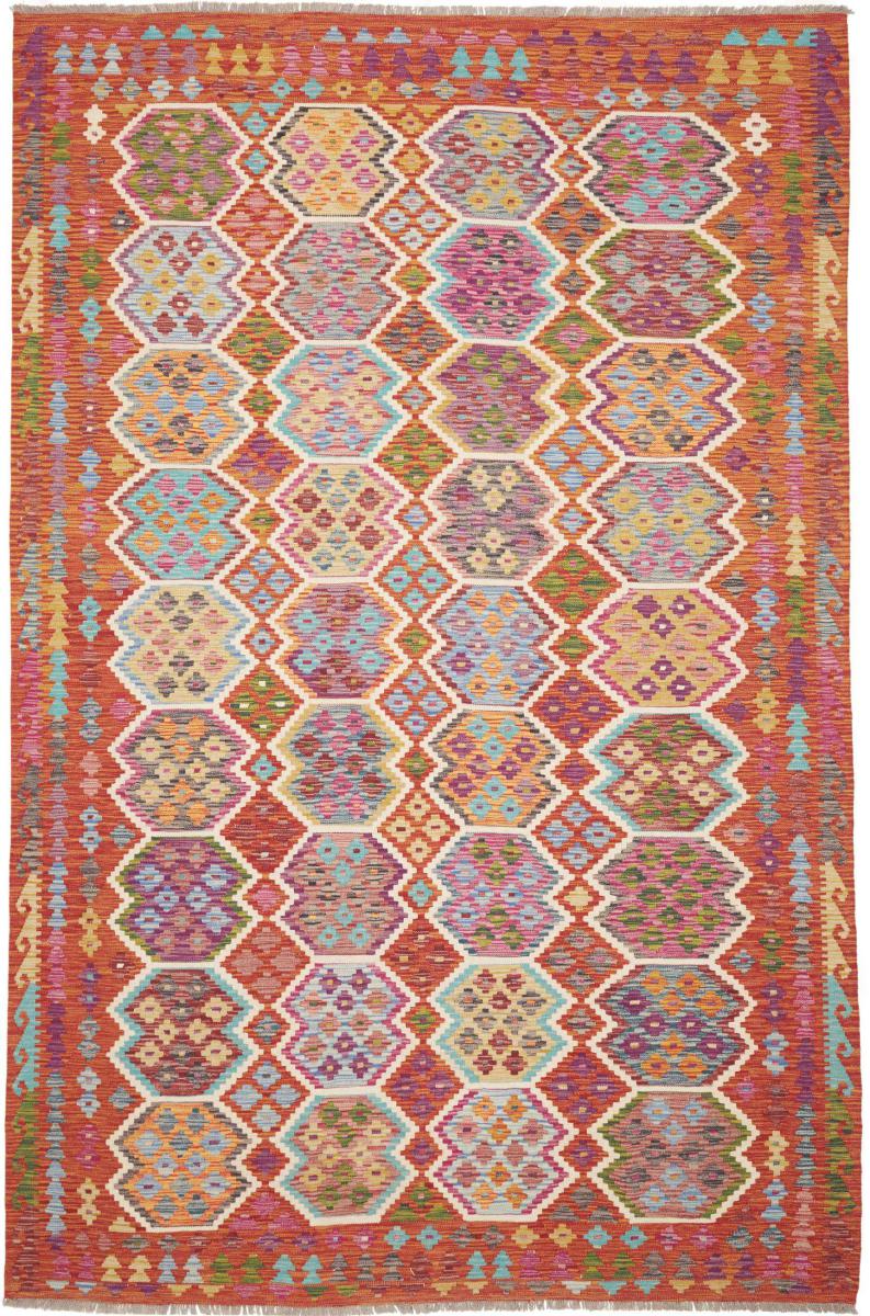 Alfombra afgana Kelim Afghan 310x204 310x204, Alfombra persa Tejido a mano