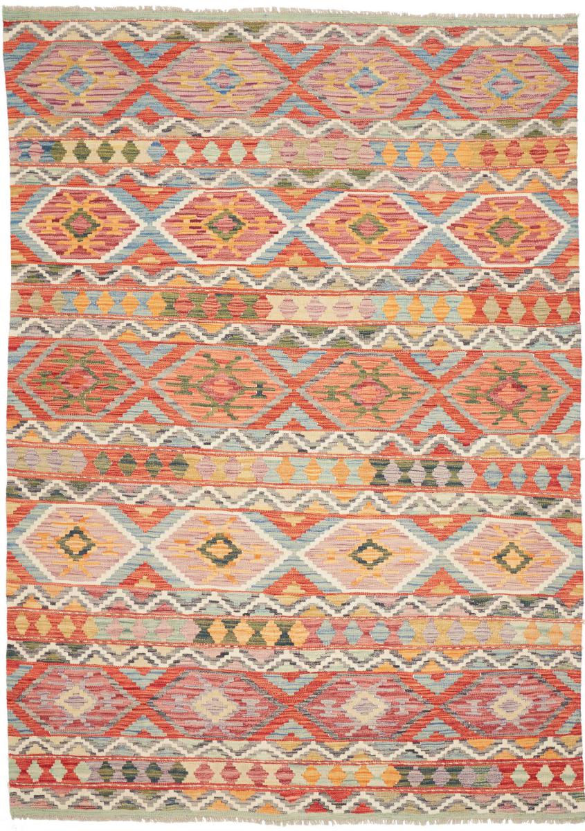 Afghaans tapijt Kilim Afghan 253x176 253x176, Perzisch tapijt Handgeweven