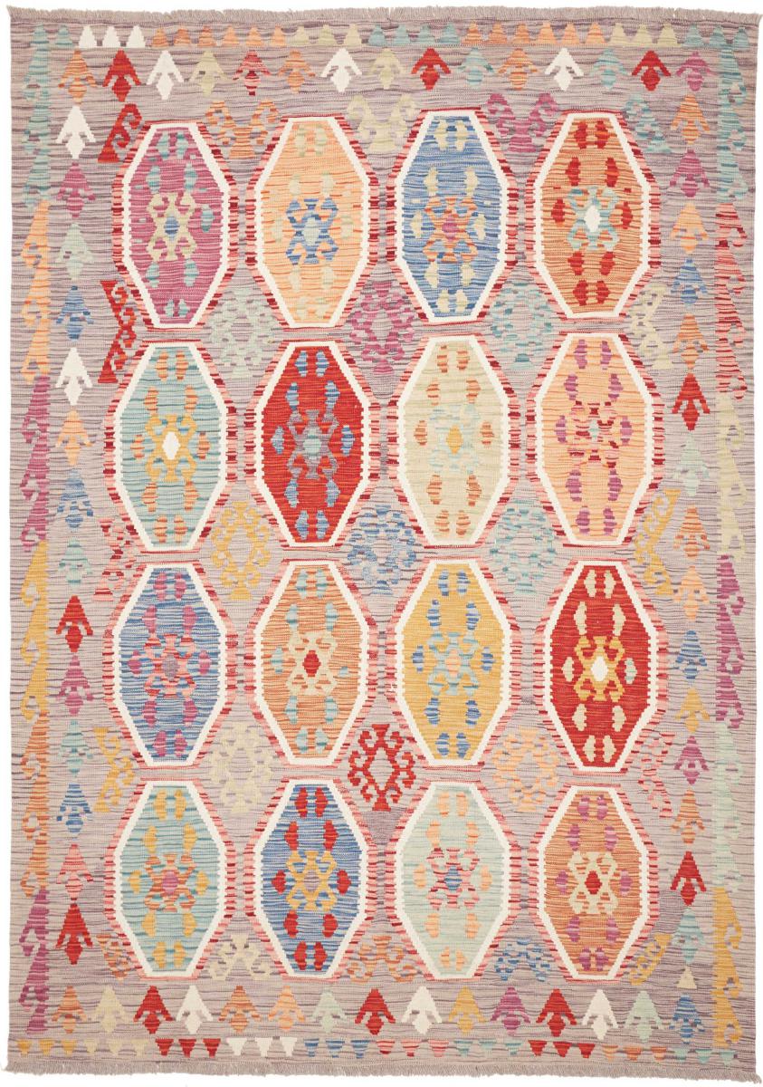 Afghan rug Kilim Afghan 242x173 242x173, Persian Rug Woven by hand