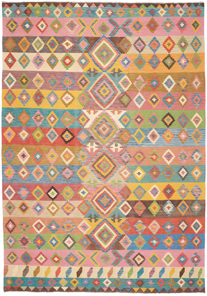 Afghaans tapijt Kelim Afghan 295x205 295x205, Perzisch tapijt Handgeweven