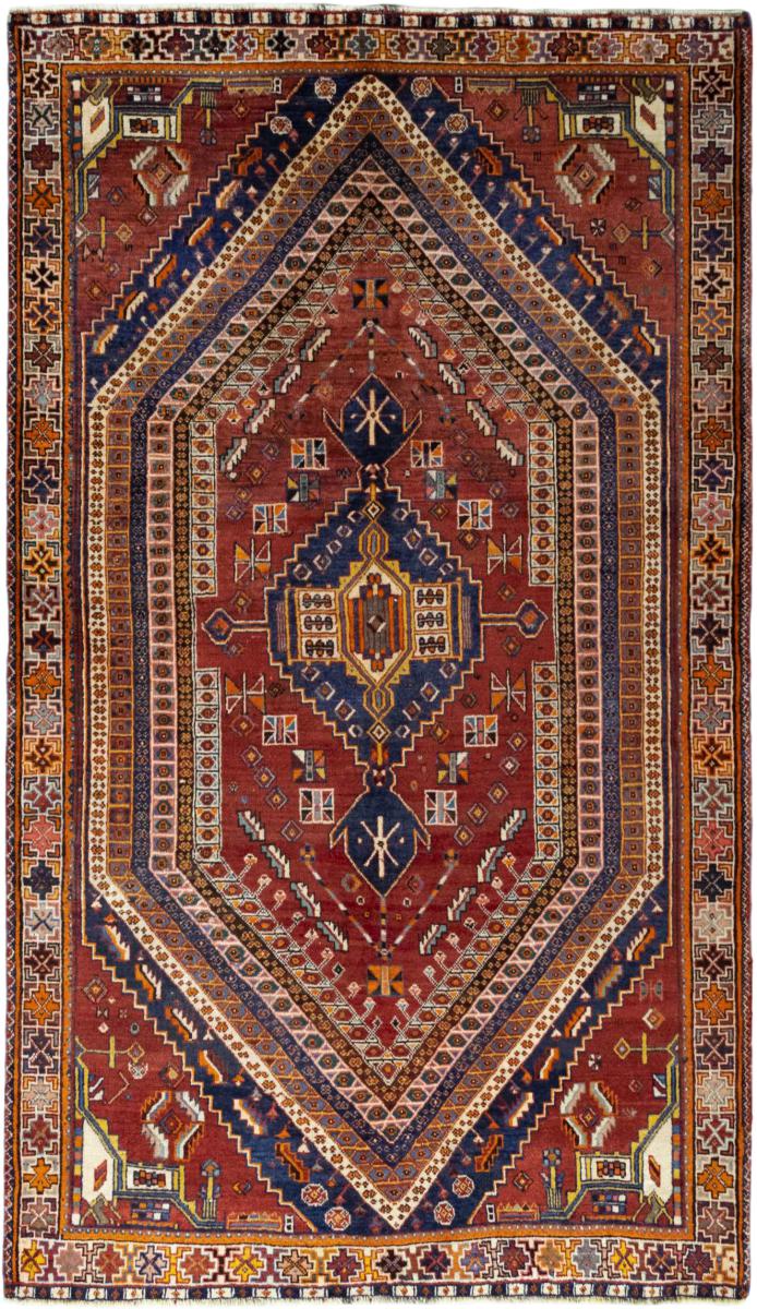 Tapis persan Shiraz 265x151 265x151, Tapis persan Noué à la main