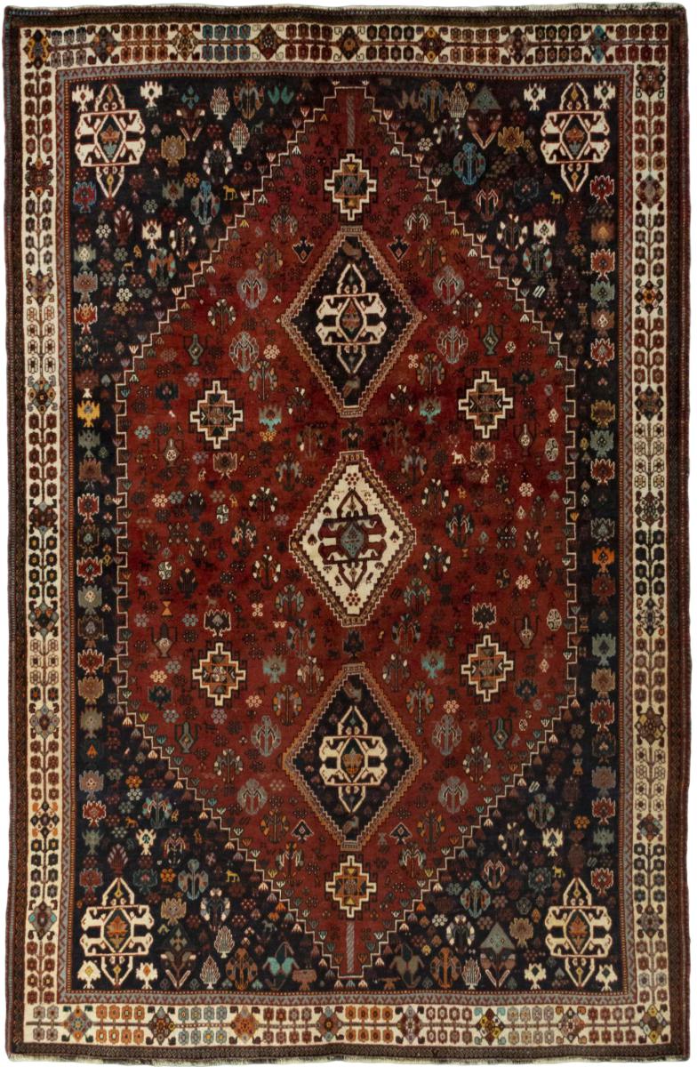 Tapis persan Shiraz 268x176 268x176, Tapis persan Noué à la main