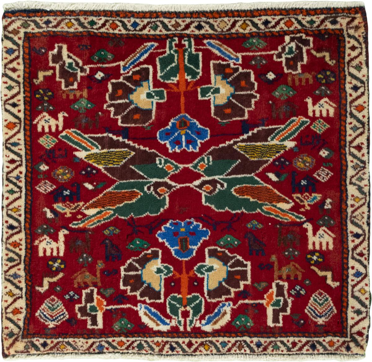 Tapis persan Shiraz 66x69 66x69, Tapis persan Noué à la main