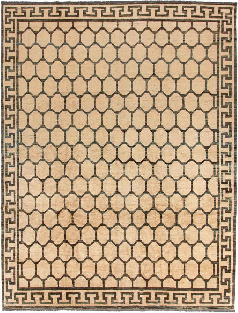 Afghaans tapijt Ziegler Design 365x278 365x278, Perzisch tapijt Handgeknoopte