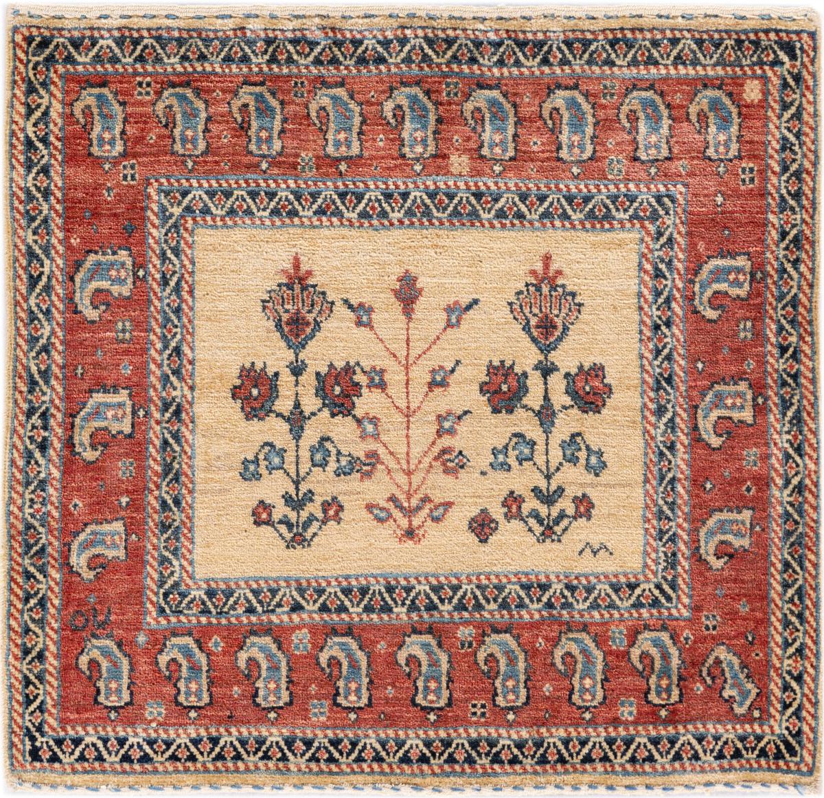 Tapis persan Persan Gabbeh Loribaft Z 71x75 71x75, Tapis persan Noué à la main