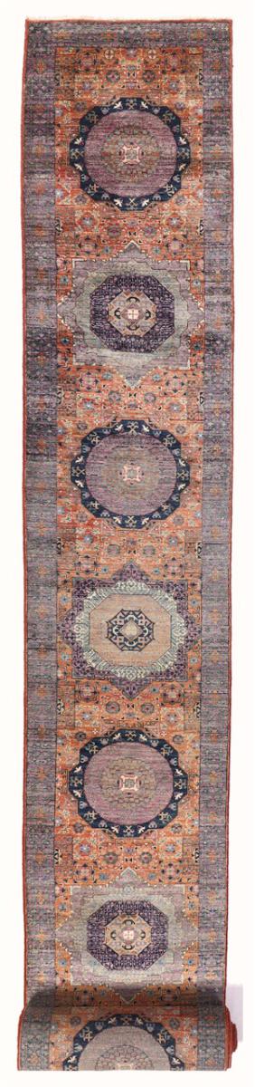 Pakistani rug Mamluk 32'4"x2'7" 32'4"x2'7", Persian Rug Knotted by hand
