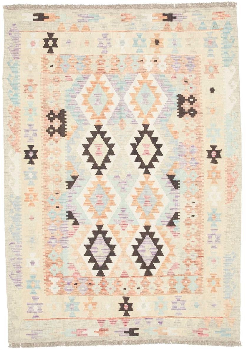 Afghan rug Kilim Afghan 5'11"x4'3" 5'11"x4'3", Persian rug Handwoven