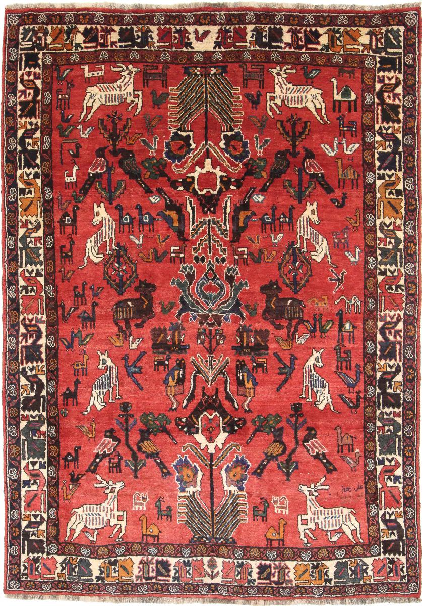 Tapete persa Ghashghai 269x192 269x192, Tapete persa Atado à mão