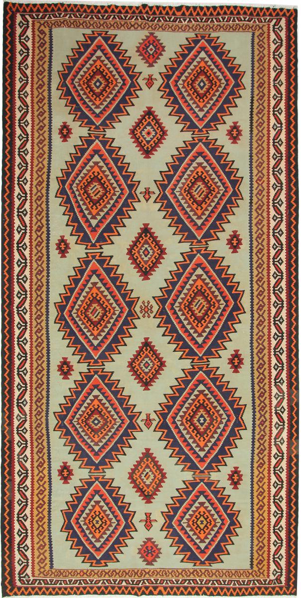 Tapete persa Kilim Fars Azerbaijan Antigo 415x210 415x210, Tapete persa Tecido à mão