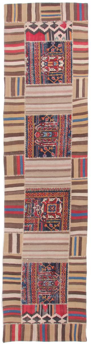 Persian Rug Patchwork 346x82 346x82, Persian Rug Knotted by hand