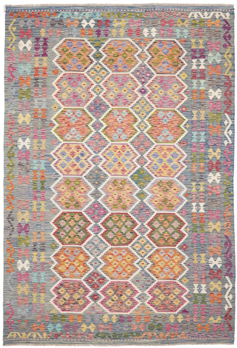 Tapis afghan Kelim Afghan 302x203 302x203, Tapis persan Tissé à la main