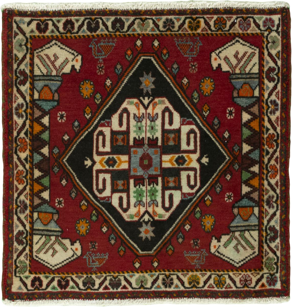Persian Rug Shiraz 64x63 64x63, Persian Rug Knotted by hand