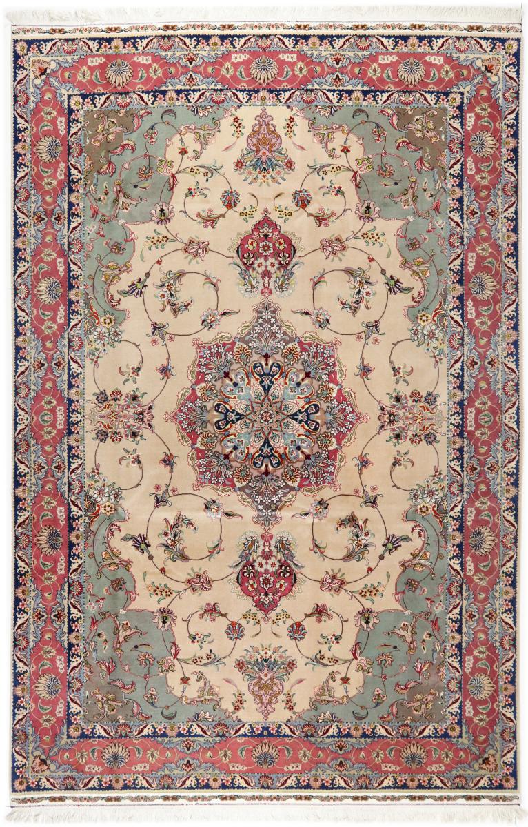 Tapete persa Tabriz Velho 311x200 311x200, Tapete persa Atado à mão