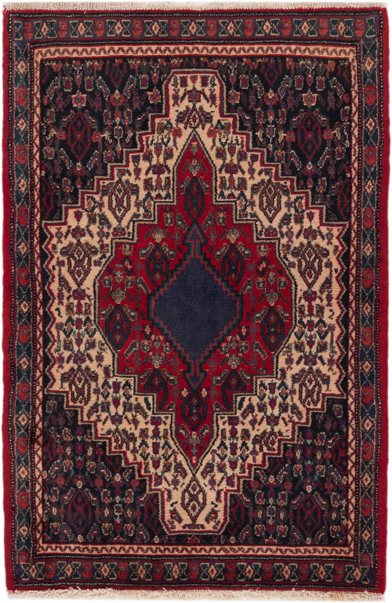 Tapis persan Senneh 108x78 108x78, Tapis persan Noué à la main