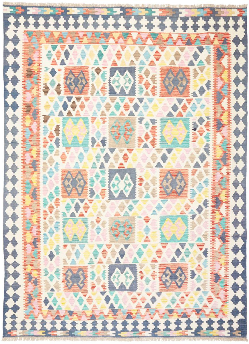 Tapis afghan Kilim  Afghan 284x208 284x208, Tapis persan Tissé à la main