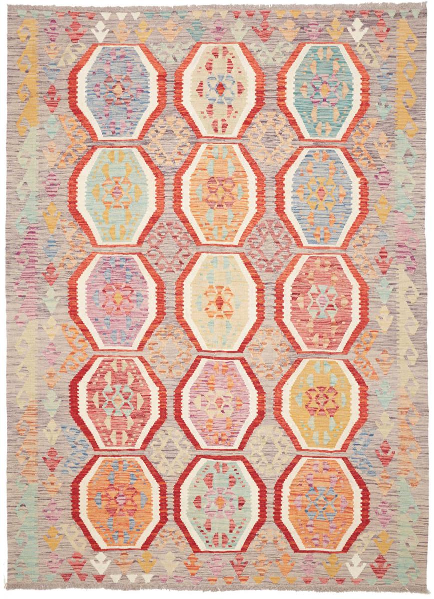 Afghan rug Kilim Afghan 244x178 244x178, Persian Rug Woven by hand