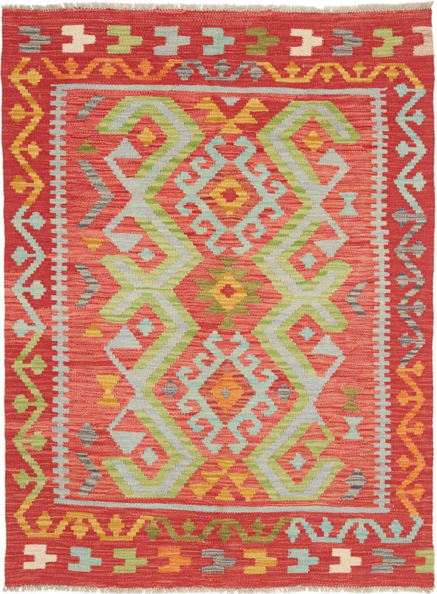 Afghansk tæppe Kelim Afghan 139x101 139x101, Persisk tæppe Håndvævet