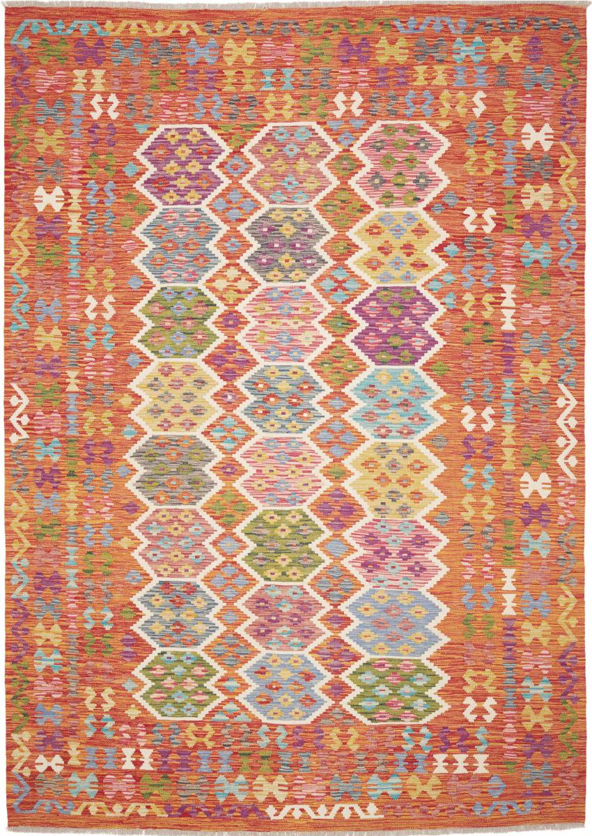 Tapete afegão Kelim Afghan 291x206 291x206, Tapete persa Tecido à mão