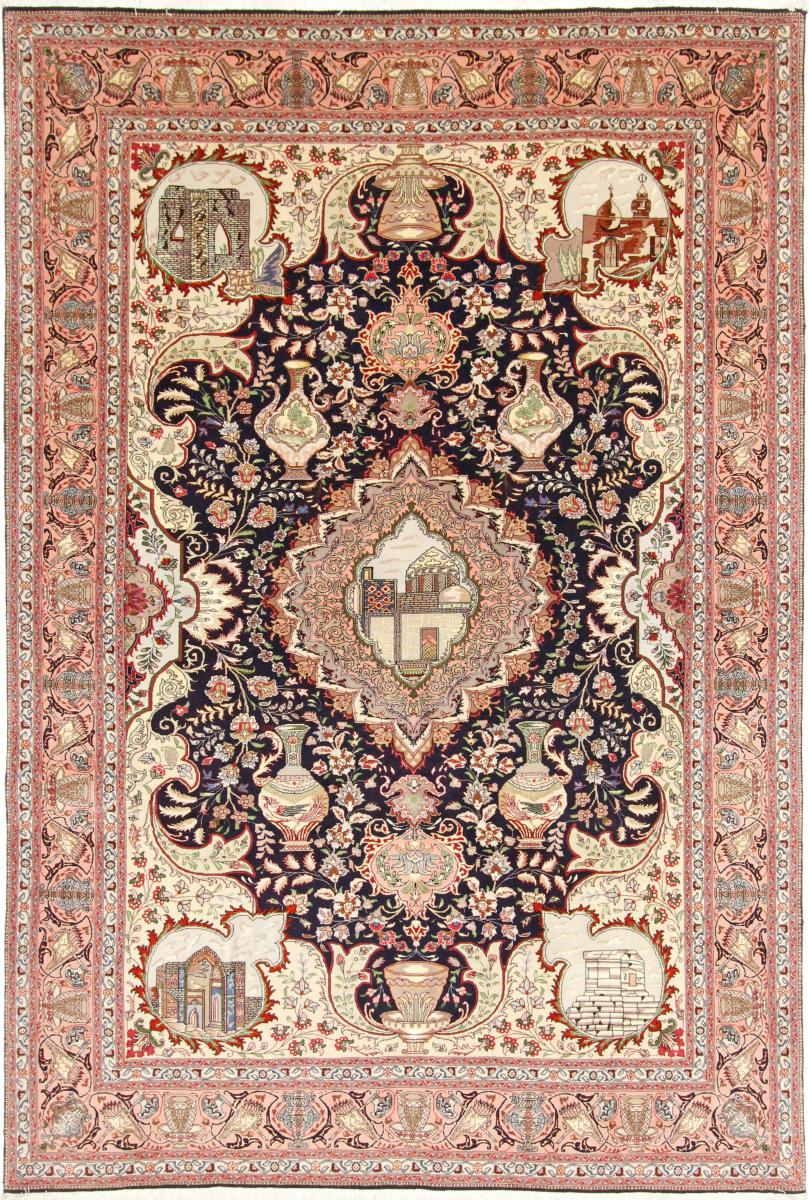 Tapete persa Tabriz 50Raj 301x201 301x201, Tapete persa Atado à mão