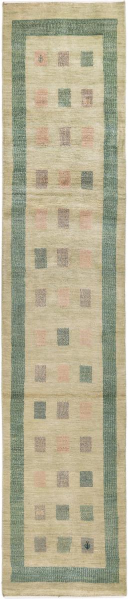 Persisk tæppe Persisk Gabbeh Loribaft Z 370x75 370x75, Persisk tæppe Knyttet i hånden