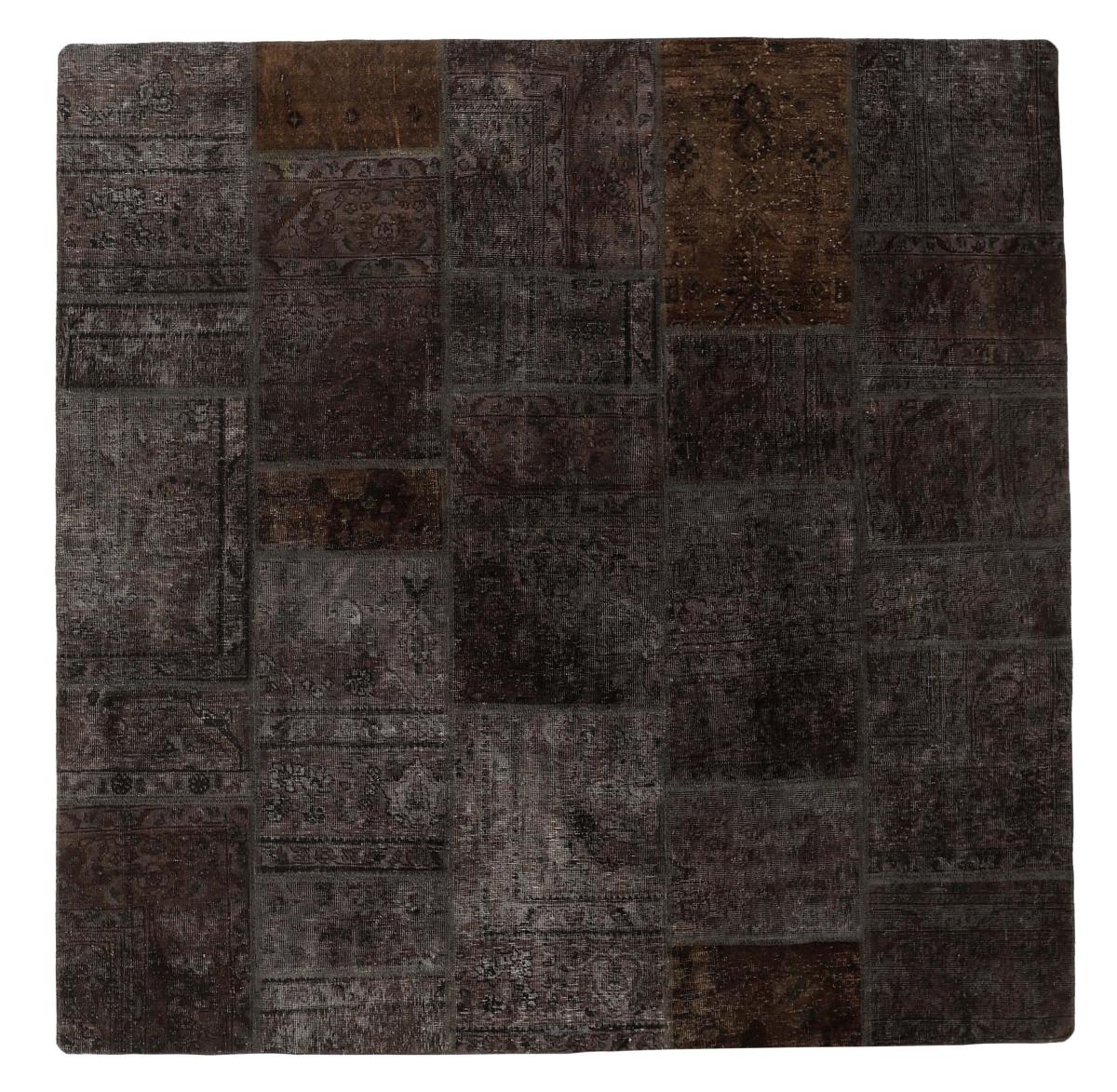 Perzisch tapijt Patchwork 207x205 207x205, Perzisch tapijt Handgeknoopte
