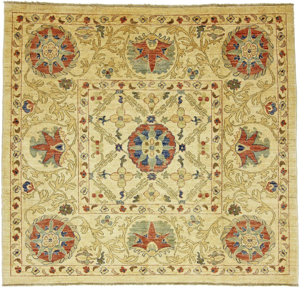Afghan rug Arijana Klassik 180x190 180x190, Persian Rug Knotted by hand