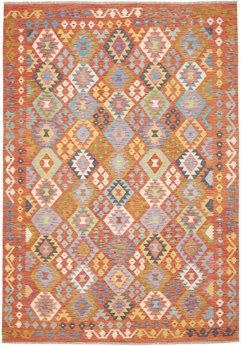 Afghanischer Teppich Kelim Afghan 293x208 293x208, Perserteppich Handgewebt
