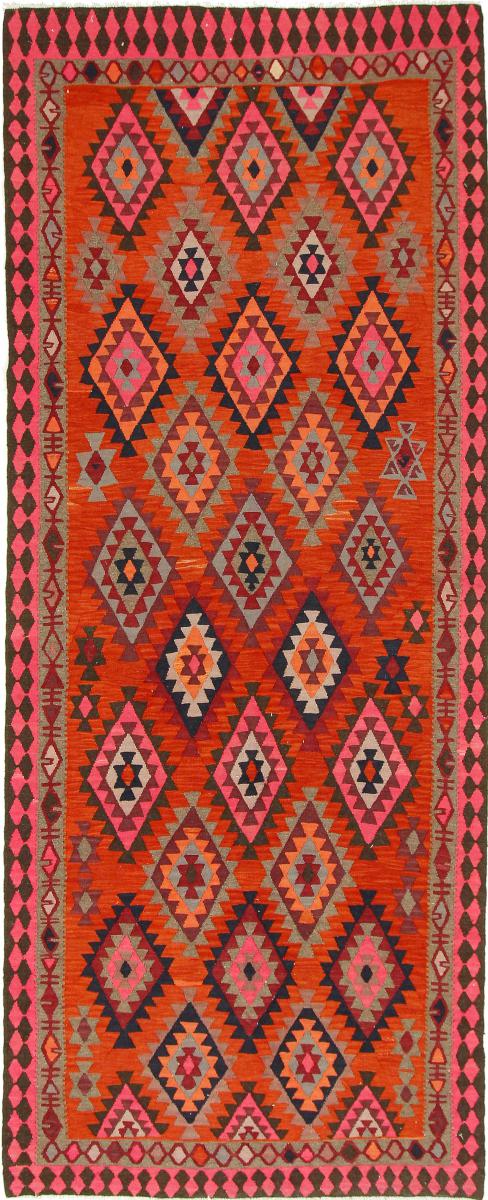 Tapete persa Kilim Fars Azerbaijan Antigo 373x151 373x151, Tapete persa Tecido à mão