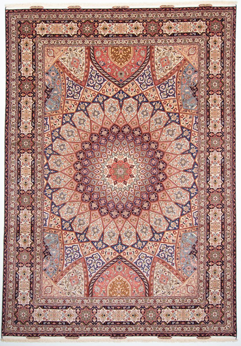 Tapete persa Tabriz 50Raj 351x246 351x246, Tapete persa Atado à mão