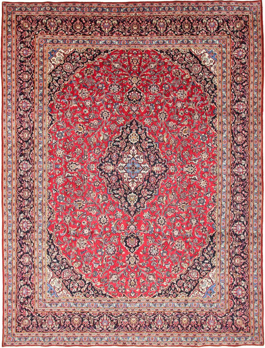 Tapete persa Mashhad 12'9"x9'7" 12'9"x9'7", Tapete persa Atado à mão