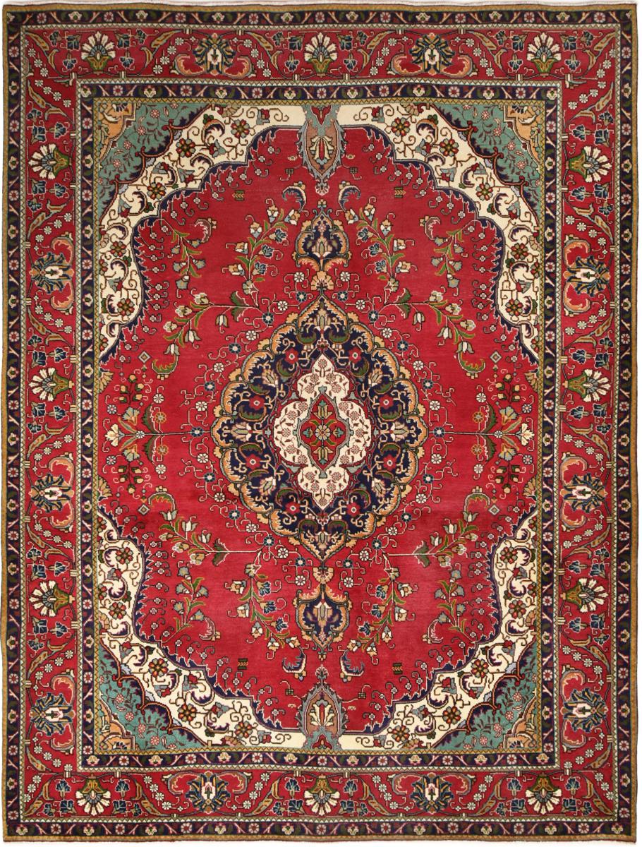 Tapete persa Tabriz 336x252 336x252, Tapete persa Atado à mão