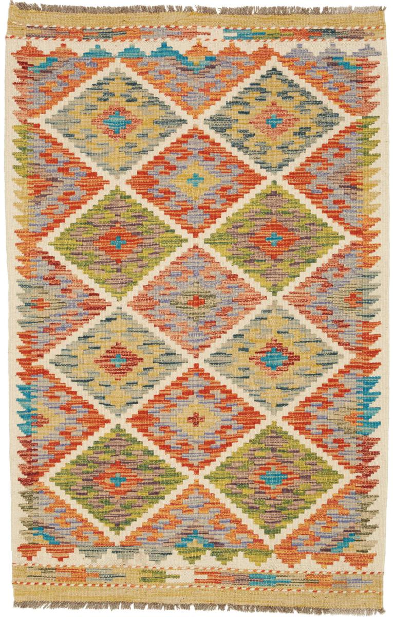 Tapete afegão Kilim Afegão 126x81 126x81, Tapete persa Tecido à mão