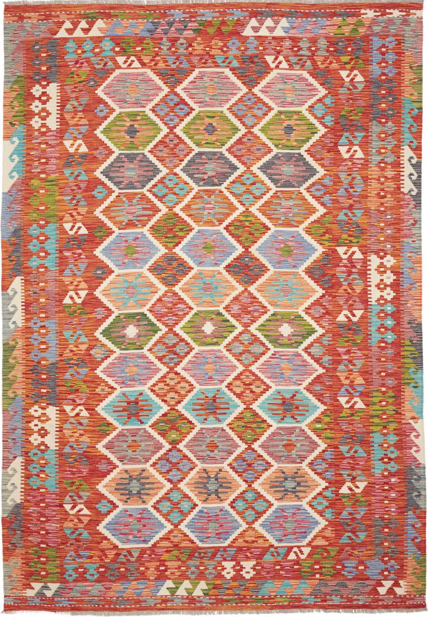 Afghanischer Teppich Kelim Afghan 301x208 301x208, Perserteppich Handgewebt