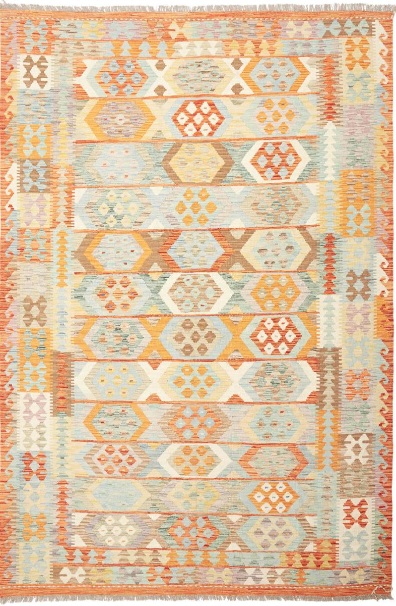 Dywan afgański Kilim  Afghan 294x198 294x198, Dywan perski Ręcznie tkane