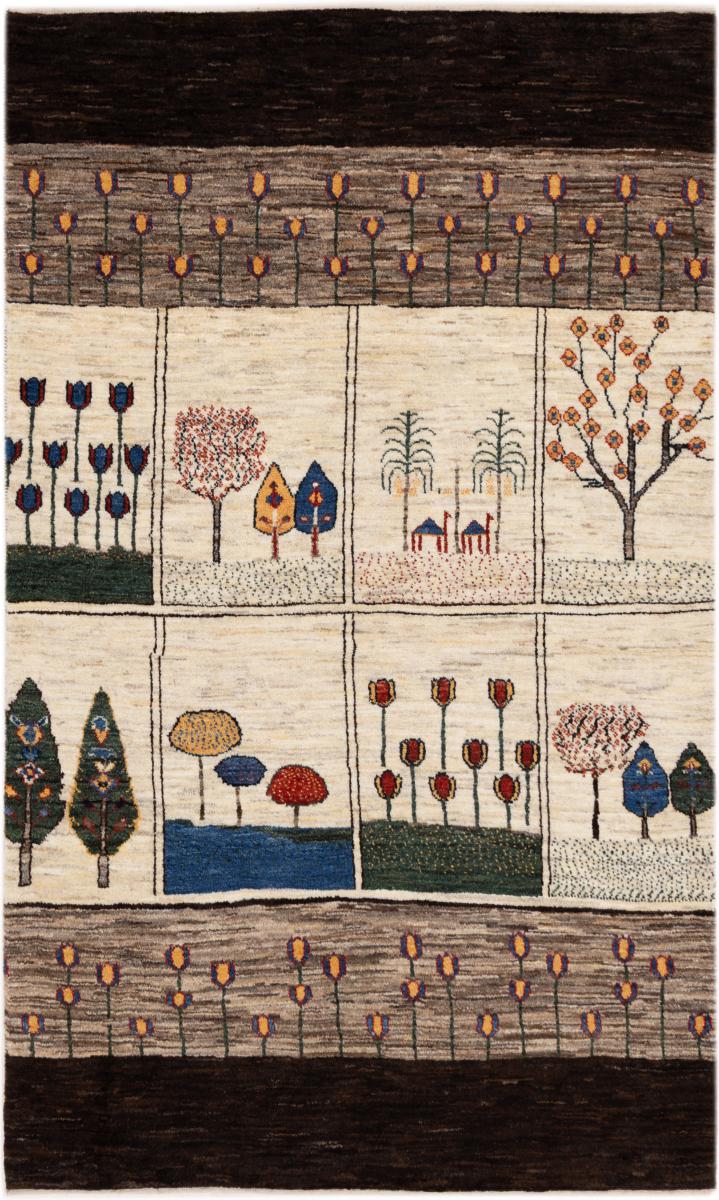 Tapete persa Persa Gabbeh Kashkuli Banafsheh 195x118 195x118, Tapete persa Atado à mão