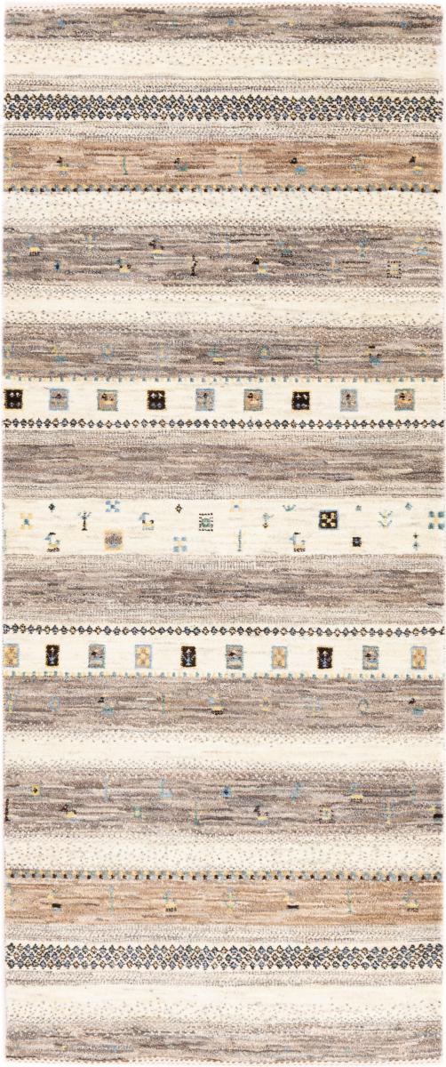 Tapis persan Persan Gabbeh Loribaft Natura 197x83 197x83, Tapis persan Noué à la main