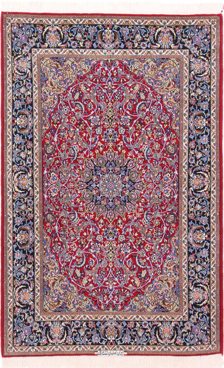 Persian Rug Isfahan Silk Warp 168x112 168x112, Persian Rug Knotted by hand
