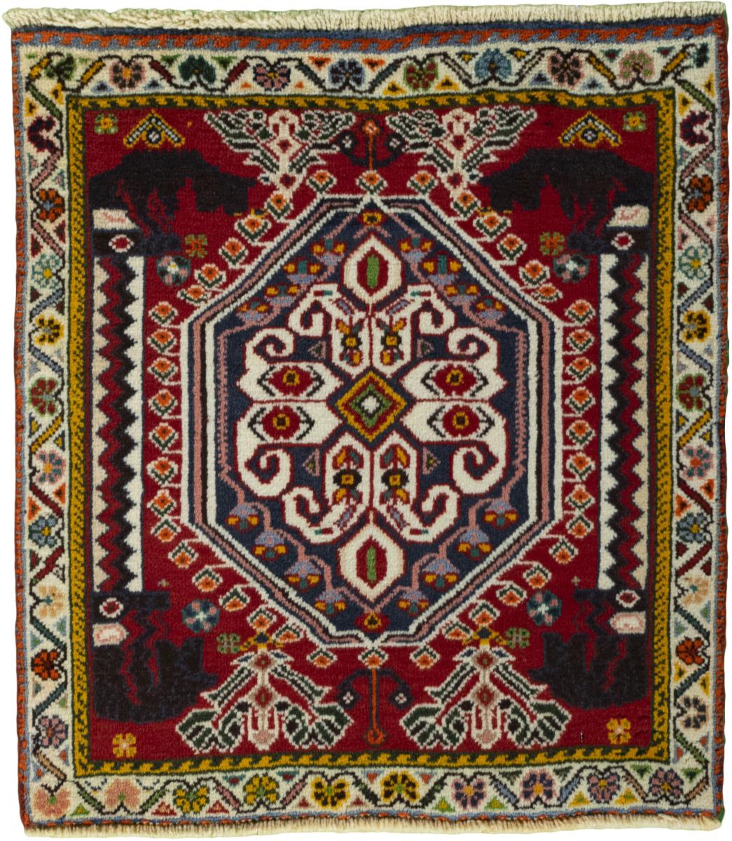 Tapis persan Shiraz 71x62 71x62, Tapis persan Noué à la main