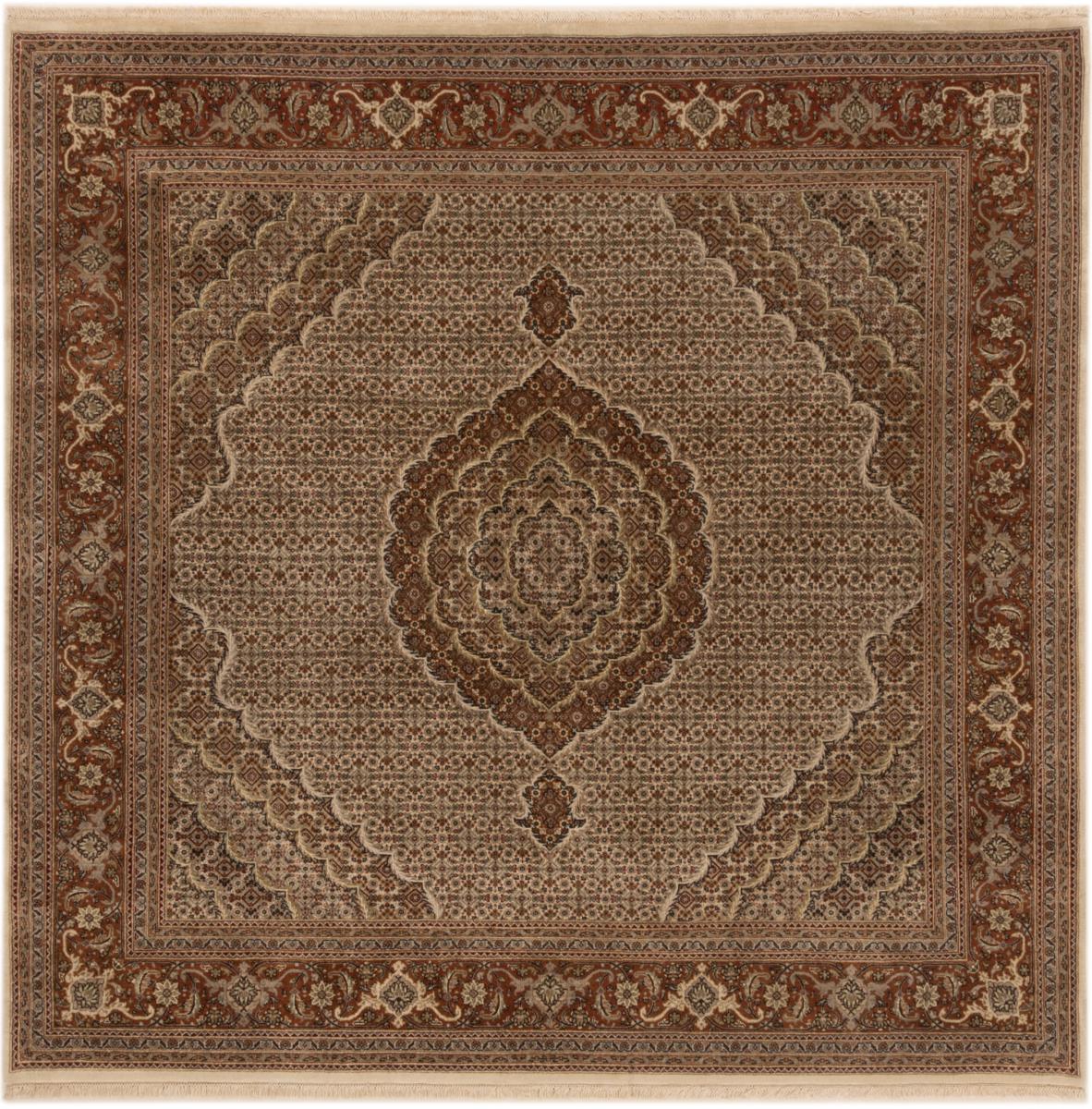 Indo rug Indo Tabriz 202x198 202x198, Persian Rug Knotted by hand