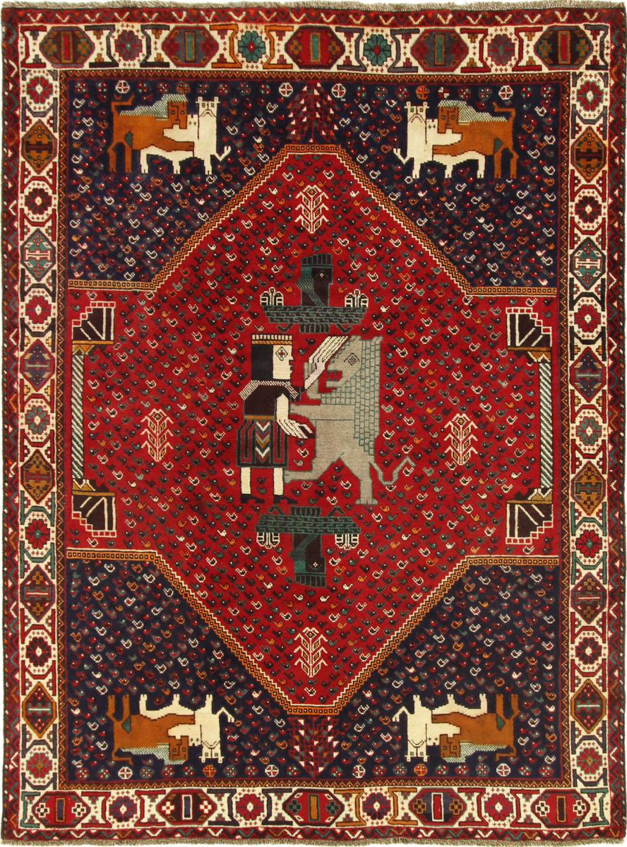 Tapis persan Shiraz 282x204 282x204, Tapis persan Noué à la main