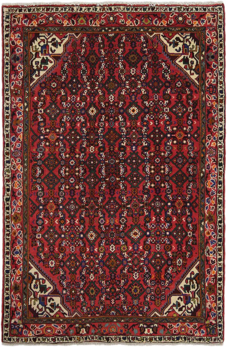 Persisk tæppe Hosseinabad 194x131 194x131, Persisk tæppe Knyttet i hånden