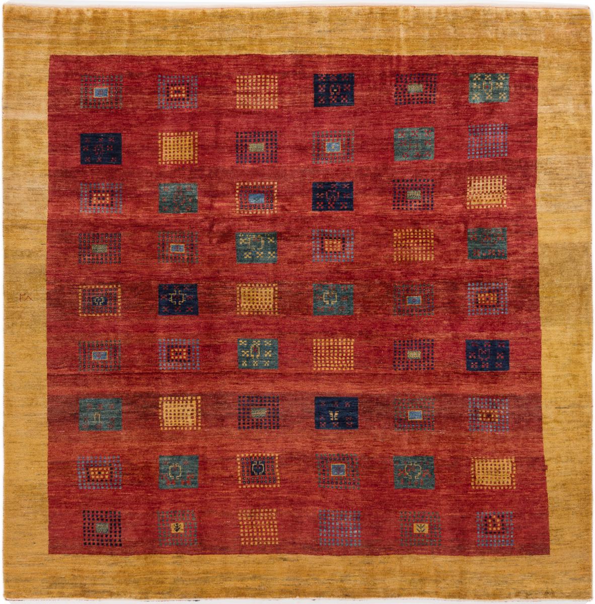 Covor persan Persia Gabbeh Loribaft Z 192x193 192x193, Covor persan Lucrate de mână