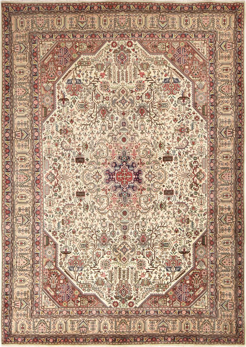 Tapete persa Tabriz 344x245 344x245, Tapete persa Atado à mão